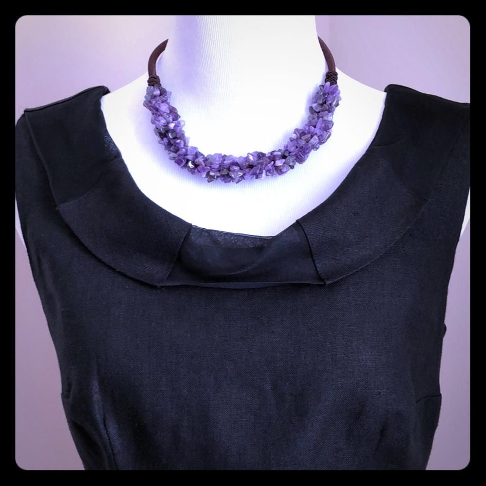 NEW! ๐ฎ Gorgeous amethyst twisted necklace! ๐ - Picture 2 of 6